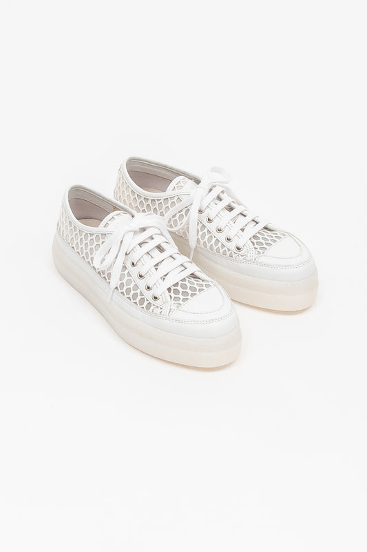 イタリア製レディーススニーカー  白 革製